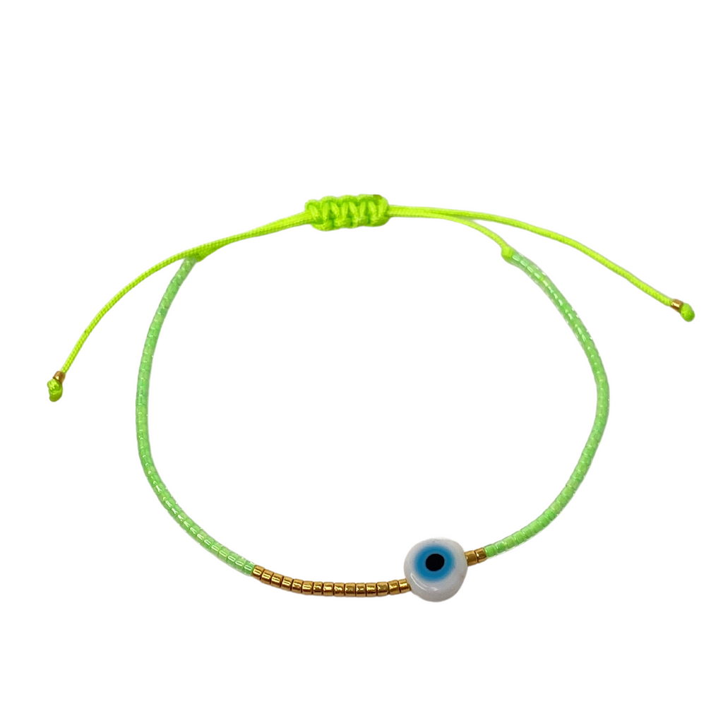 Green on sale string bracelet