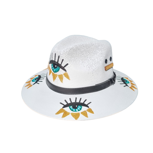 Goddess of Love - Evil Eye Panama Hat