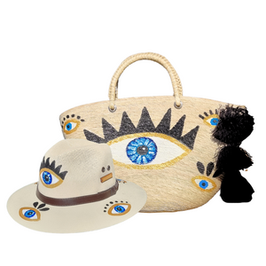 Goddess of the Night - Evil Eye Beach Bag