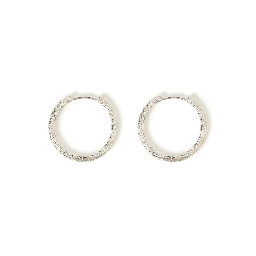 Arabella Silver Hoop Earrings