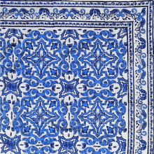 Dolce Blue | Block Print Tablecloth