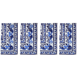 Dolce Blue | Block Print Serviettes