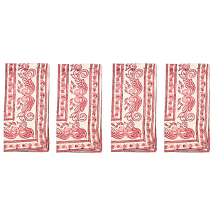 Dolce Pink | Block Print Serviettes