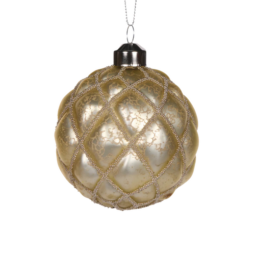 Quilted Gold Bauble