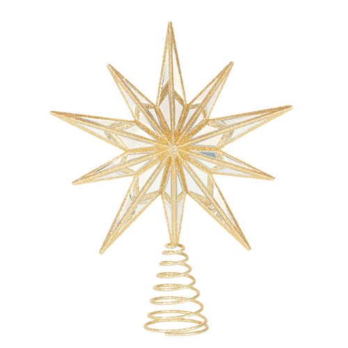 Nine-Point Gold Star Tree Topper