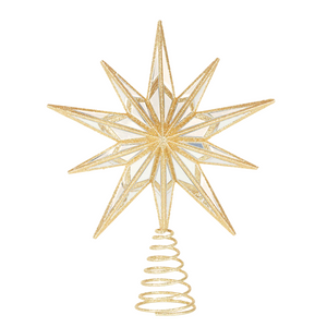 Nine-Point Gold Star Tree Topper