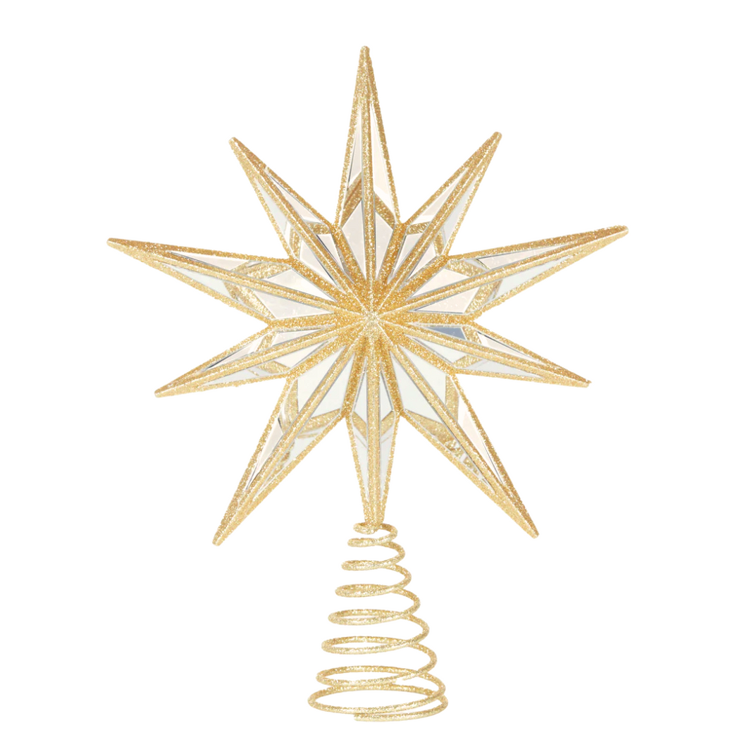 Nine-Point Gold Star Tree Topper