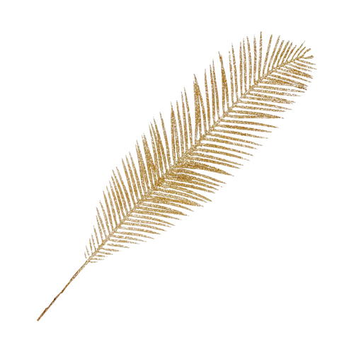 Glittery Gold Palm Leaf Tree Ornament