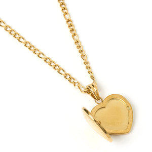 Gold Heart Locket Necklace, image