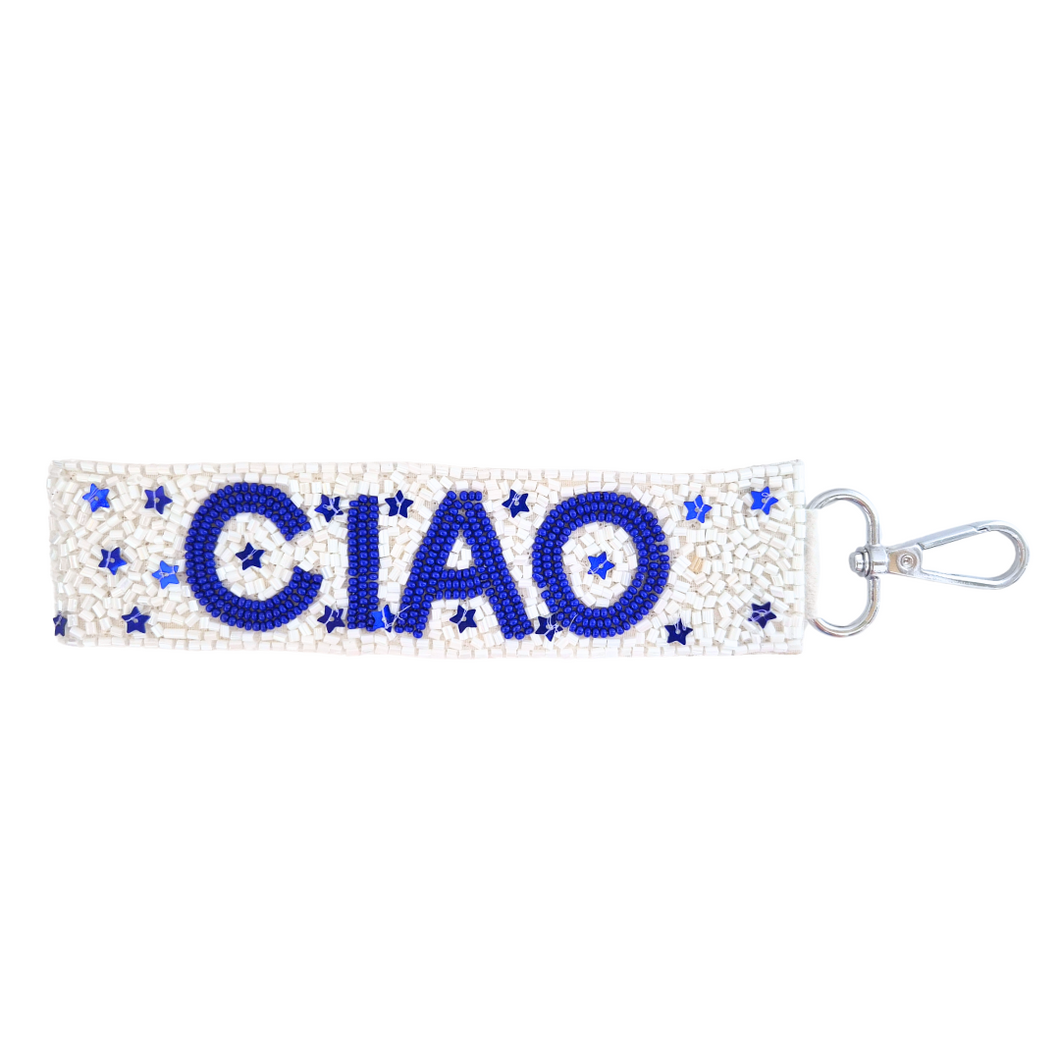 CIAO Beaded Keychain Wristlet