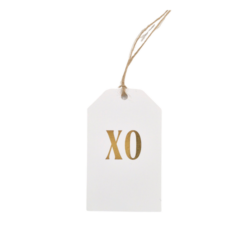 XO | Gold Foil Gift Tag