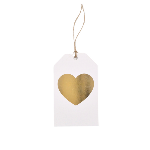 Heart | Gold Foil Gift Tag