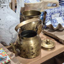 Traditional Brass Chai Kettle - Decorative Kitchenware | A, image