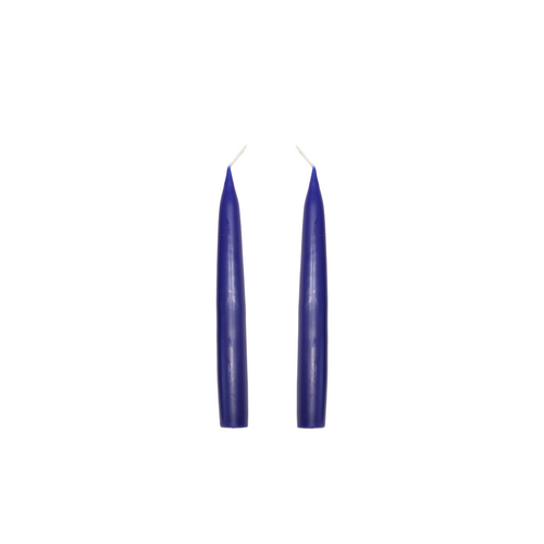 Moniek Dripless Taper Candles | Blue — 20cm × 2.2cm⌀