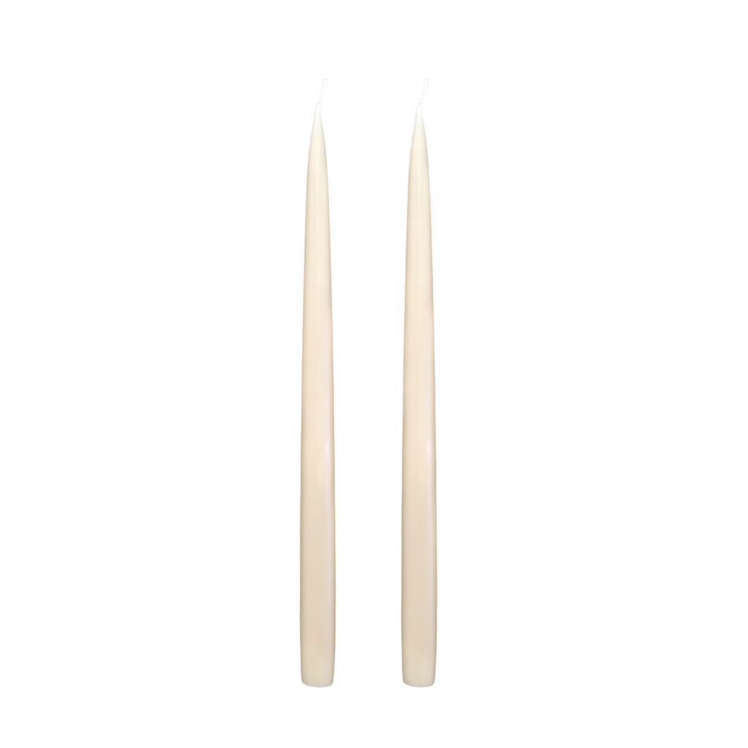 Jacques Dripless Taper Candles | Beige — 35cm × 2.2cm⌀