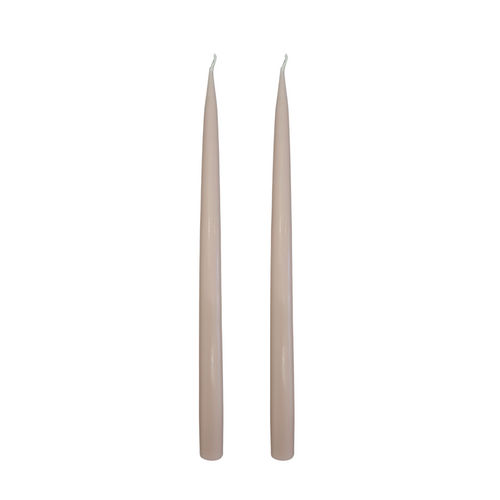 Jacques Dripless Taper Candles |  Shroom Beige — 35cm × 2.2cm⌀