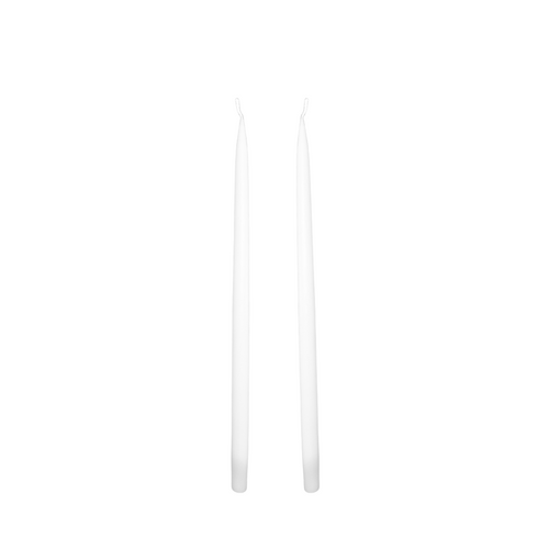 Louis Dripless Taper Candles | White — 28 cm × 1.3 cm⌀