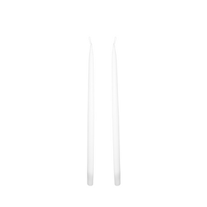 Louis Dripless Taper Candles | White — 28 cm × 1.3 cm⌀