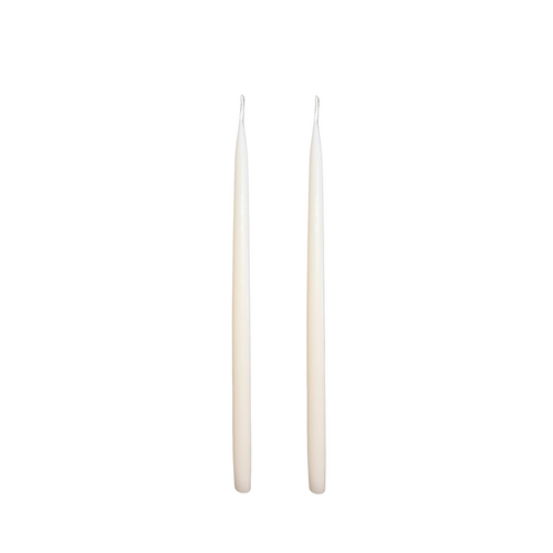 Louis Dripless Taper Candles | Off-White — 28 cm × 1.3 cm⌀