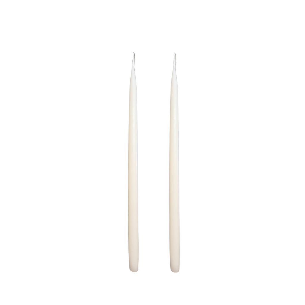 Louis Dripless Taper Candles | Off-White — 28 cm × 1.3 cm⌀