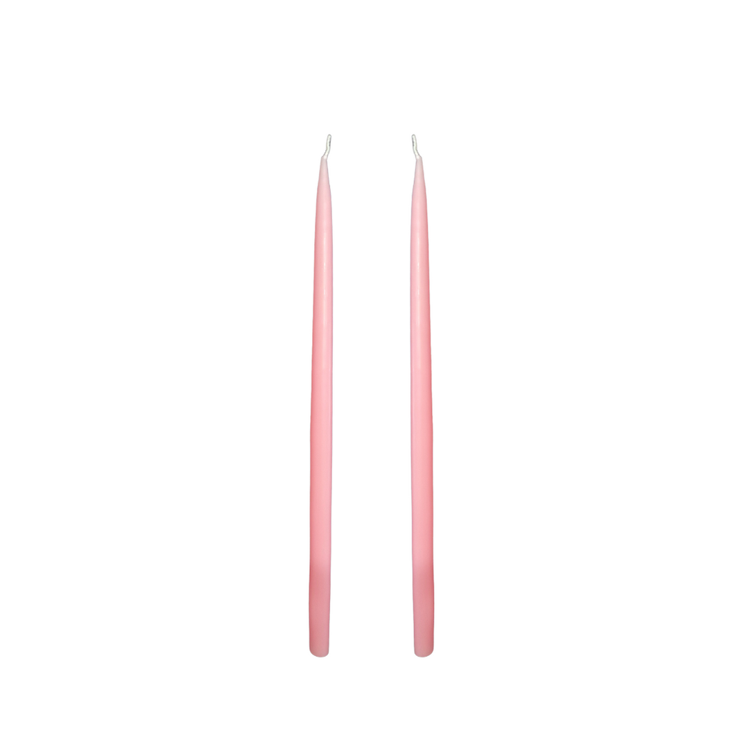 Louis Dripless Taper Candles | Pastel Pink — 28 cm × 1.3 cm⌀