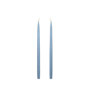 Louis Dripless Taper Candles | Steel Blue — 28 cm × 1.3 cm⌀