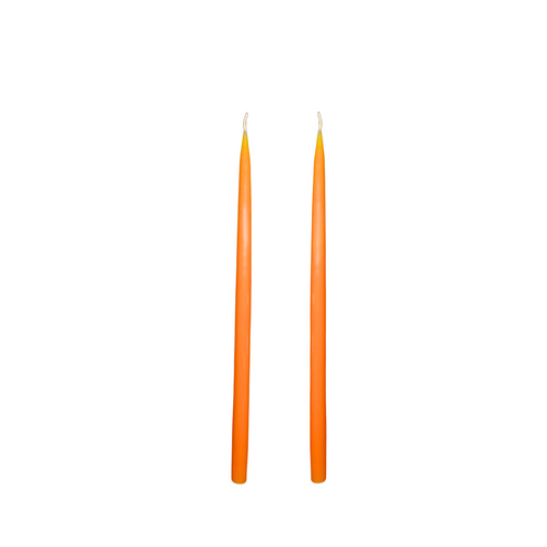 Louis Dripless Taper Candles | Orange — 28 cm × 1.3 cm⌀