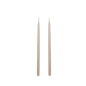 Louis Dripless Taper Candles | Shroom Beige — 28 cm × 1.3 cm⌀