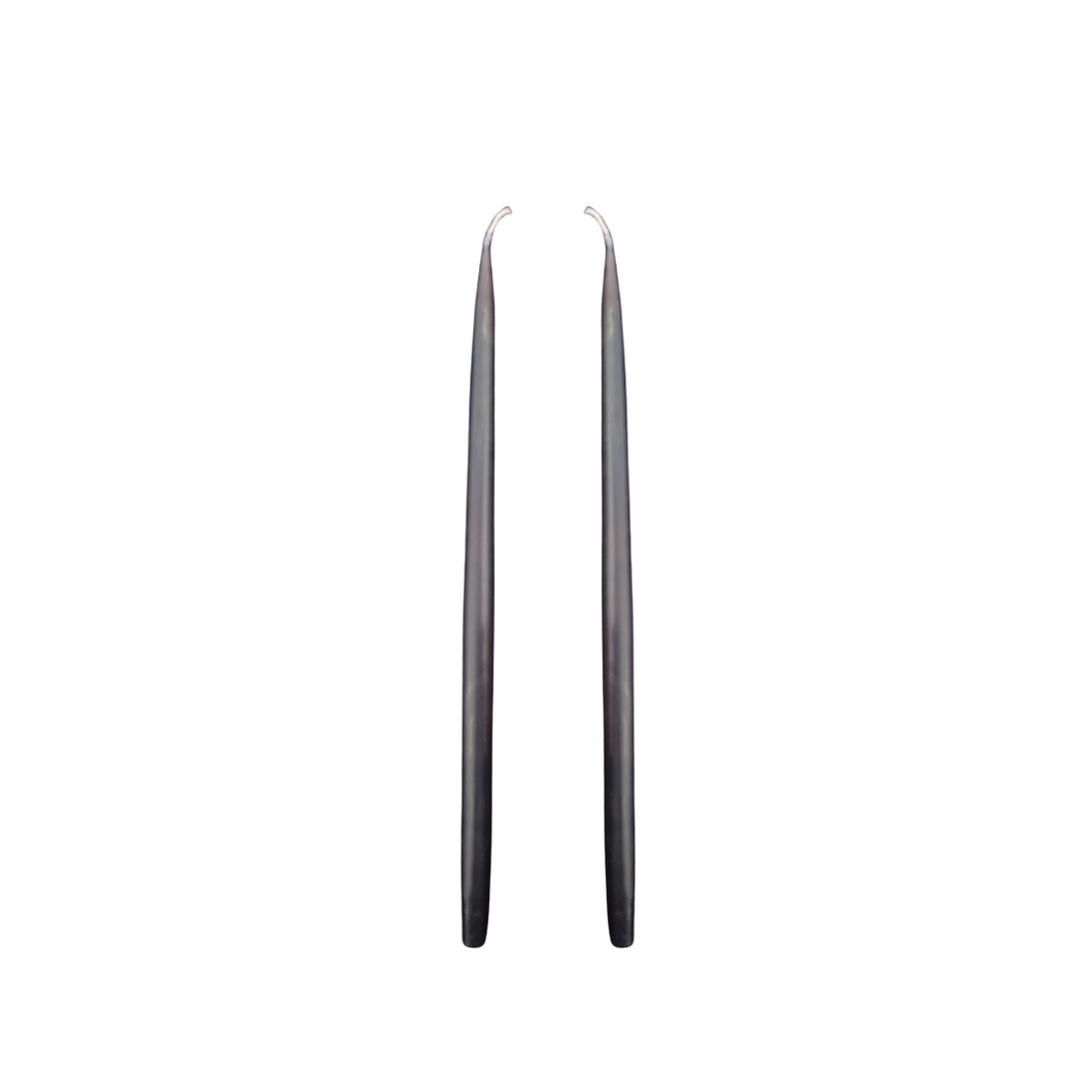 Louis Dripless Taper Candles | Black — 28 cm × 1.3 cm⌀