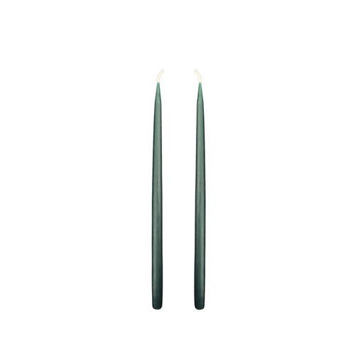 Louis Dripless Taper Candles | Forest Green — 28 cm × 1.3 cm⌀