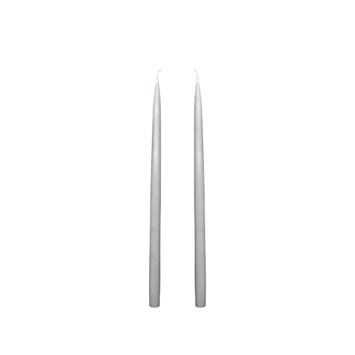 Louis Dripless Taper Candles | Light Grey — 28 cm × 1.3 cm⌀