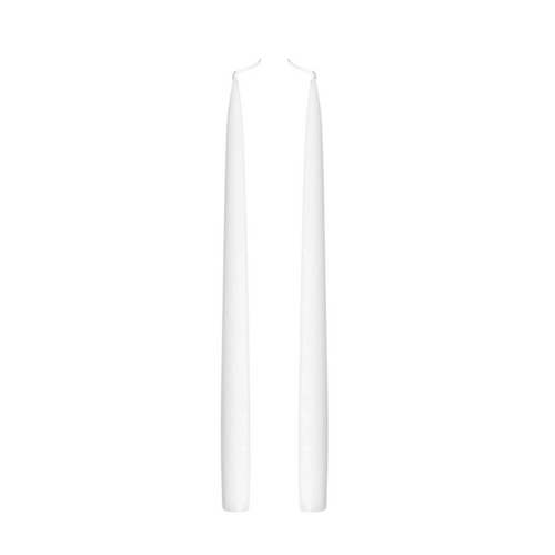 Jacques Dripless Taper Candles | White — 35cm × 2.2cm⌀