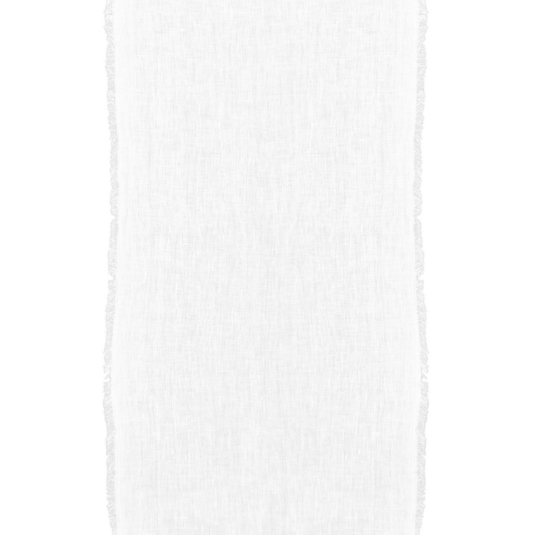 Comme Ça Linen Table Runner | White