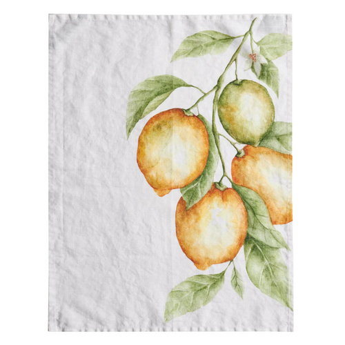 Italian Linen Tea Towel | Limoni Canovaccio