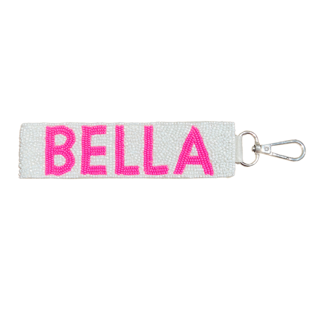 BELLA Beaded Keychain Wristlet