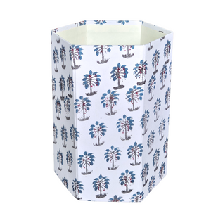 Block-Printed Collapsible Bin | Socotra