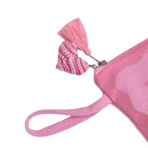 CICCI Pink | Crocheted Heart Keyring