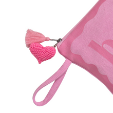 AMORE Pink | Crocheted Heart Keyring