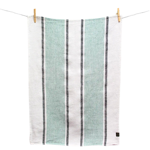 Aquitaine Linen Tea Towel | Celadon