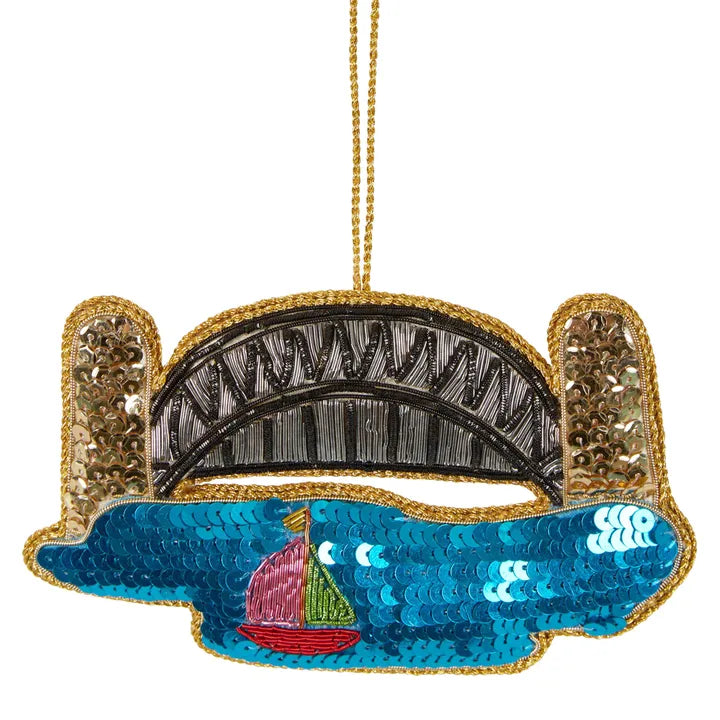 Sydney Harbour Sparkle and Sequins Christmas Tree Ornament