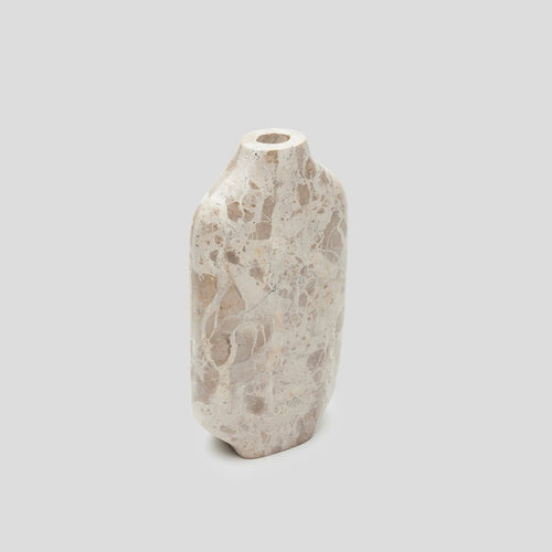 Handcrafted Natural Stone Celeste Vase - Butterscotch Marble