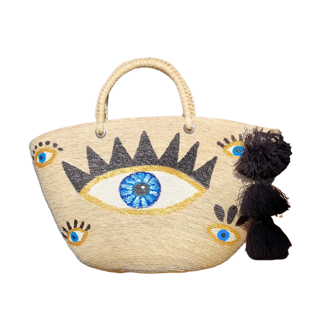 Goddess of the Night - Evil Eye Beach Bag